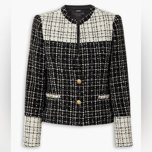 NWT Alice + Olivia Jaydn Two Tone Tweed Jacket size 14